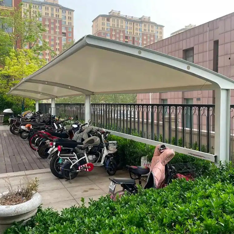 文县膜结构电动车棚